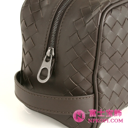Bottega Veneta/ボッテガ・ヴェネタ カーフレザー セカンドバッグ ダークブラウン 174361V46512040